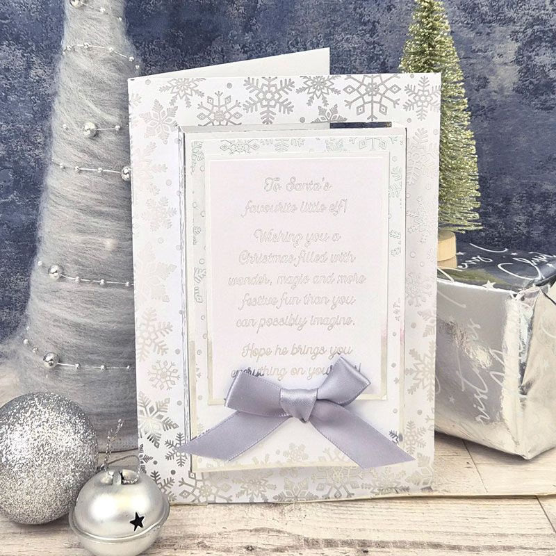 Snowflake Foiled Edge Card Blanks & Envelopes - 7" x 5"