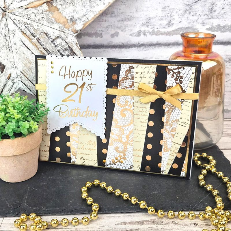 Fancy Foiled Paper Pad - Rich Gold
