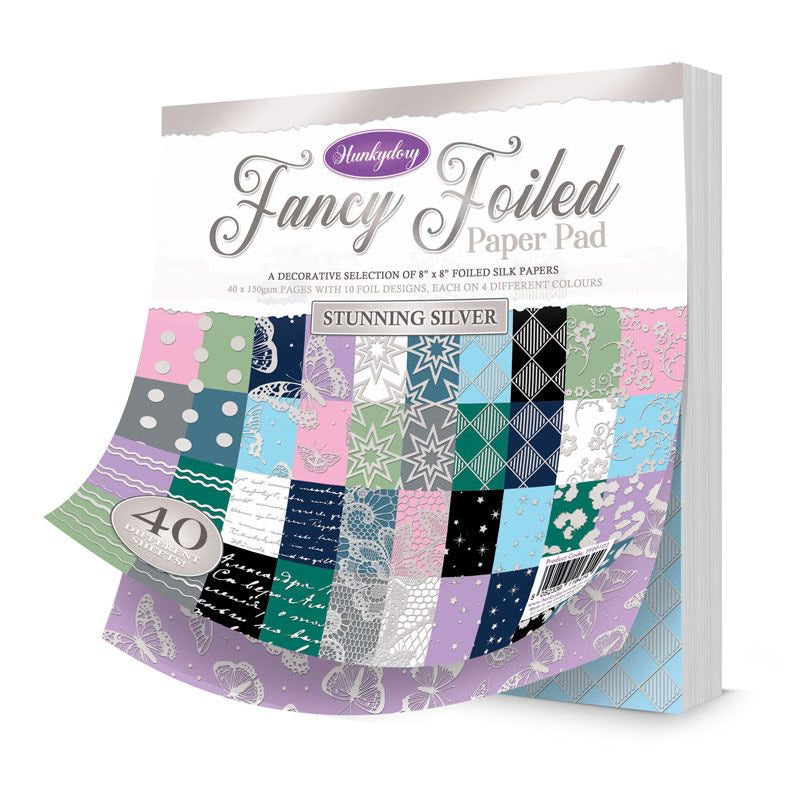 Fancy Foiled Paper Pad - Stunning Silver