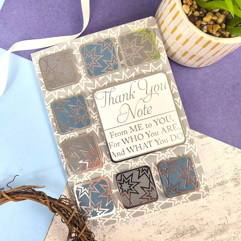 Fancy Foiled Paper Pad - Stunning Silver