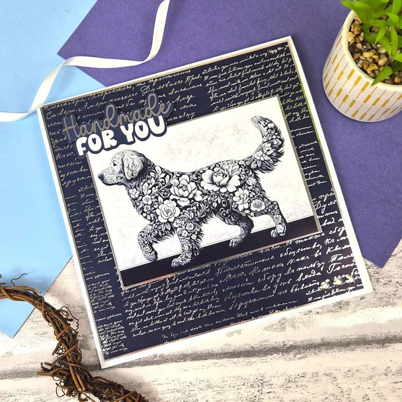 Fancy Foiled Paper Pad - Stunning Silver