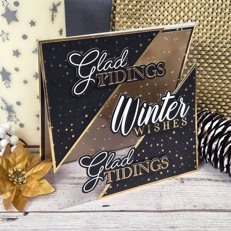 Festive Fancy Foiled Paper Pads - Rich Gold