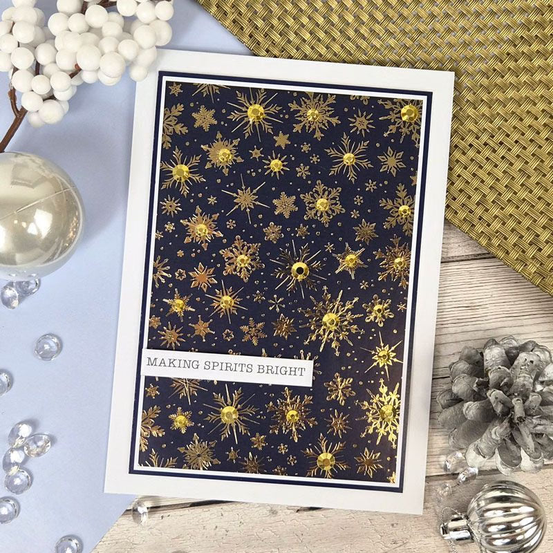 Festive Fancy Foiled Paper Pads - Rich Gold