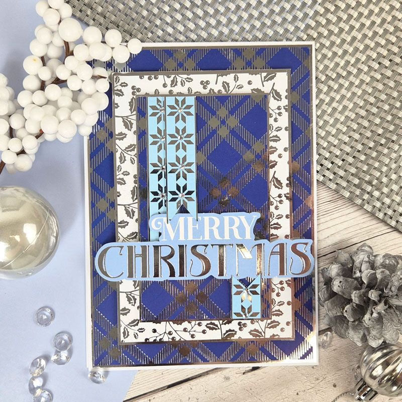 Festive Fancy Foiled Paper Pads - Stunning Silver