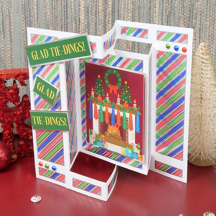 Festive Foiled Pattern Kinetic Cards - Ink Me! Selection