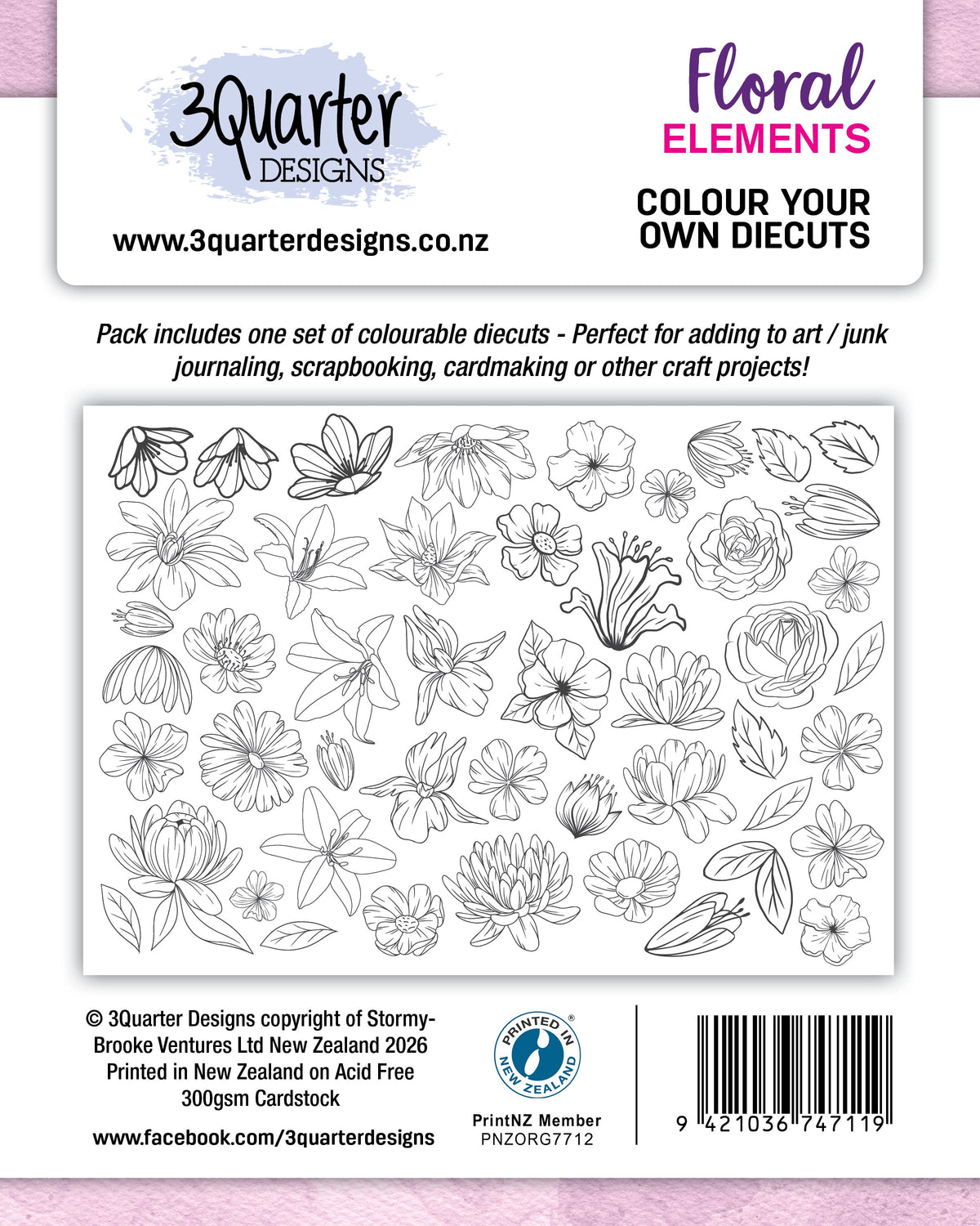 3Quarter Designs - Die Cuts - Floral Elements