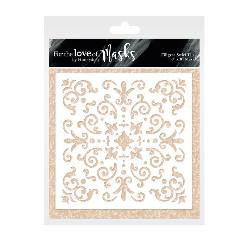 For The Love Of Masks - Filigree Swirl Tile