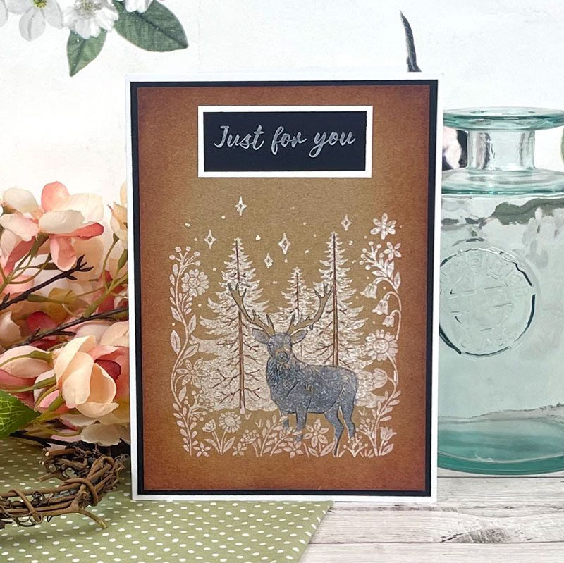 For the Love of Stamps - Etched Deer