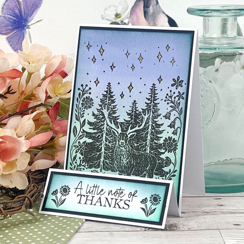 For the Love of Stamps - Etched Deer