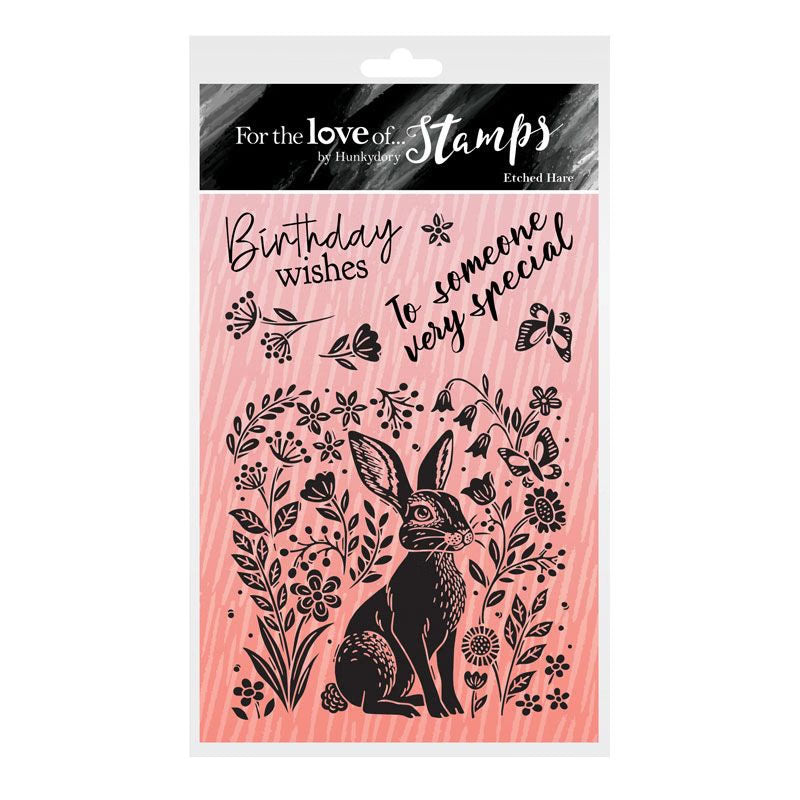 For the Love of Stamps - Etched Hare