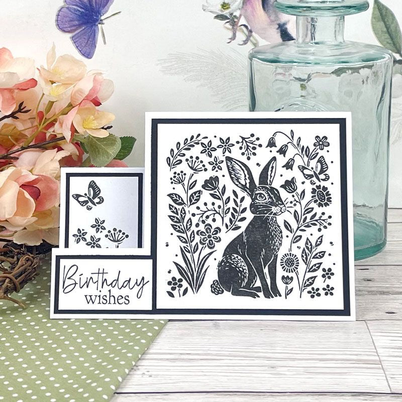 For the Love of Stamps - Etched Hare
