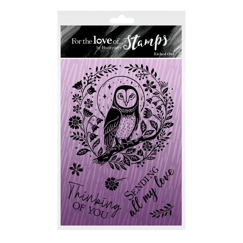 For the Love of Stamps - Etched Owl