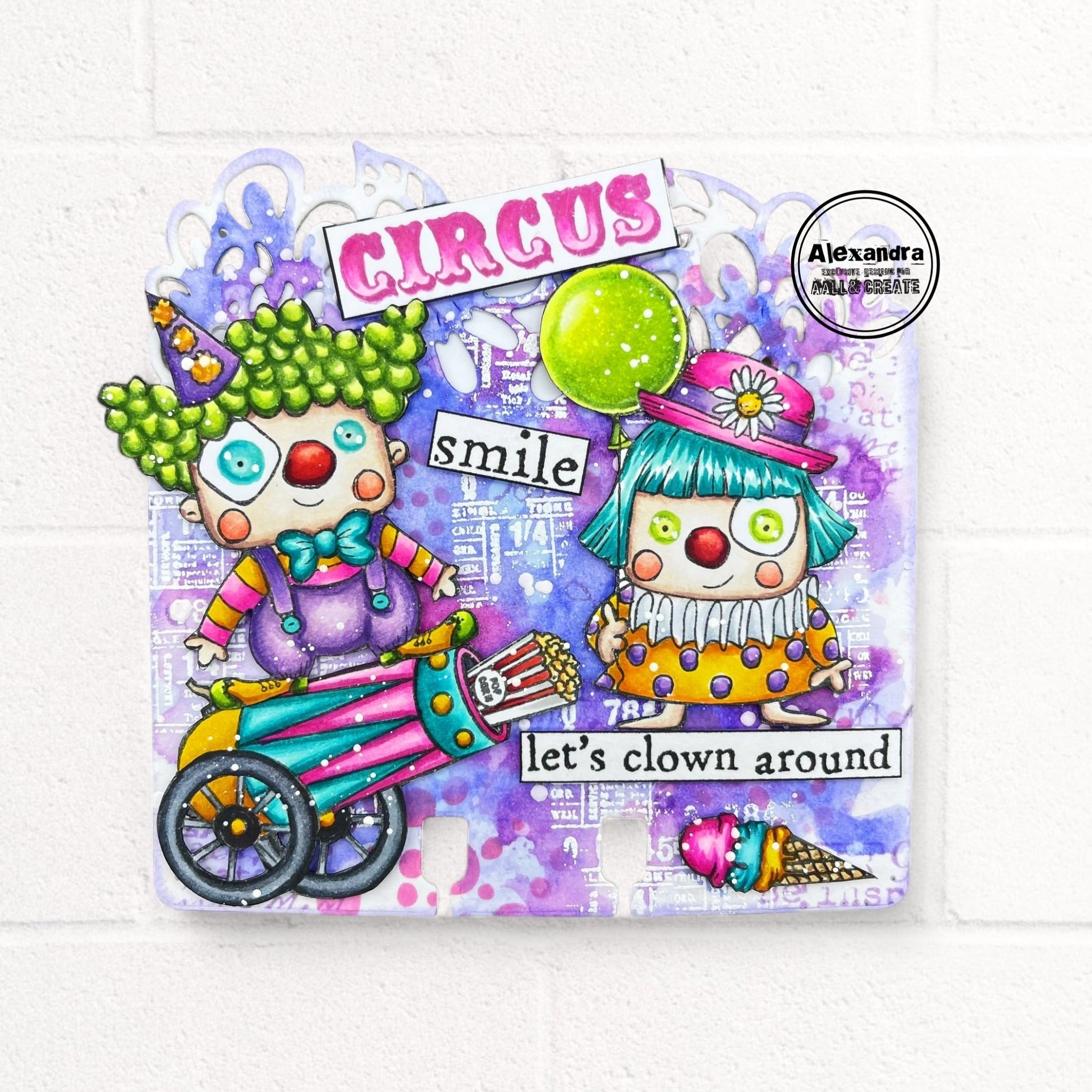 AALL and Create - A7 Stamp Set - Clown Around