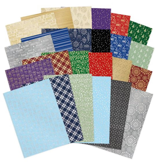 Festive Foiled Edge-to-Edge Cardstock Megabuy