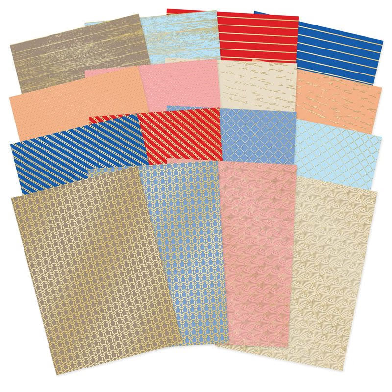 Coastal Charm Luxury Foiled Cardstock