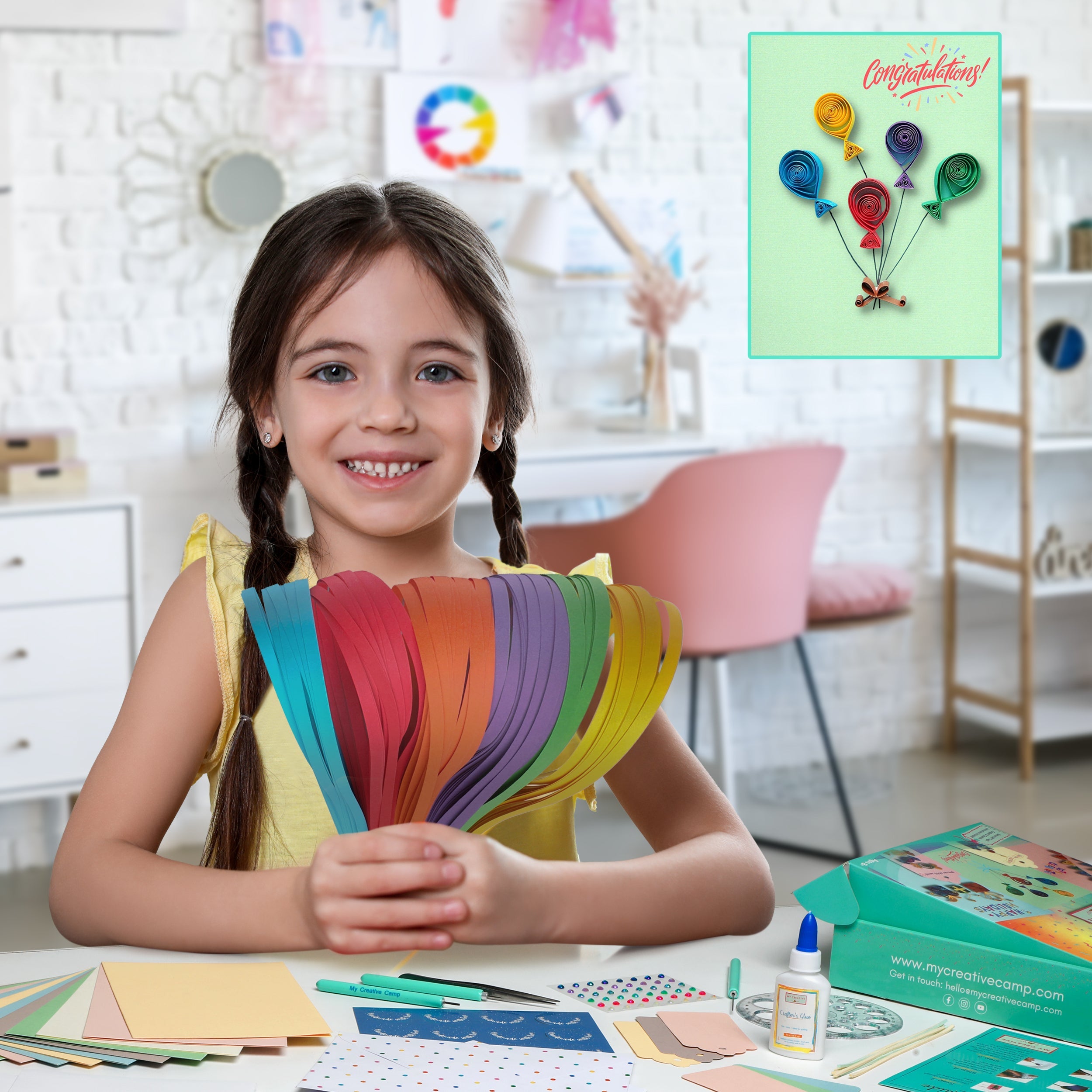 My Creative Camp Greeting Cards Quilling Kit