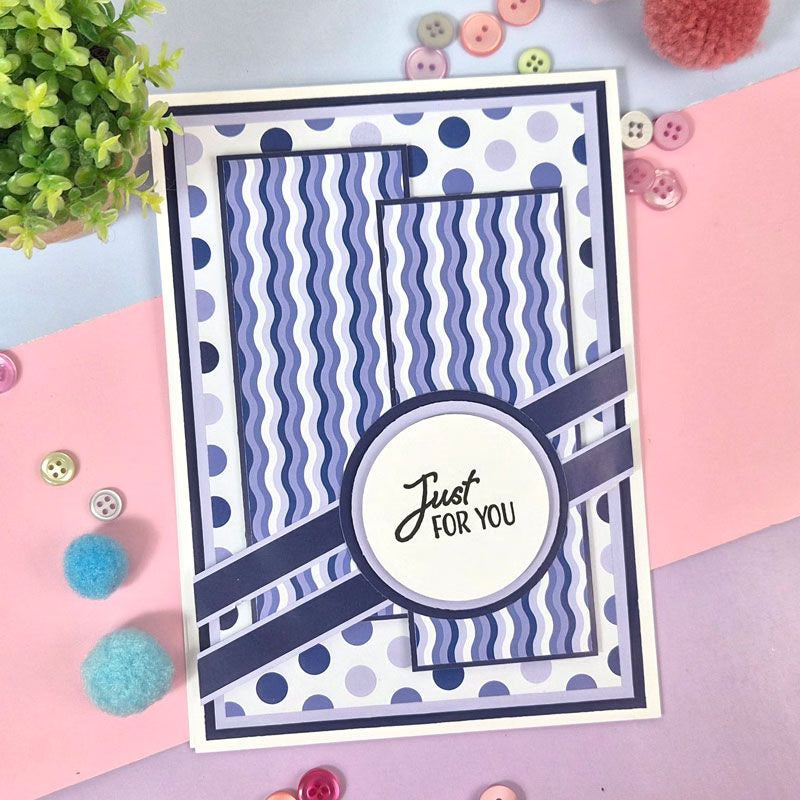 Mat & Layer Paper Pads - Blue Tones - Rich Gold