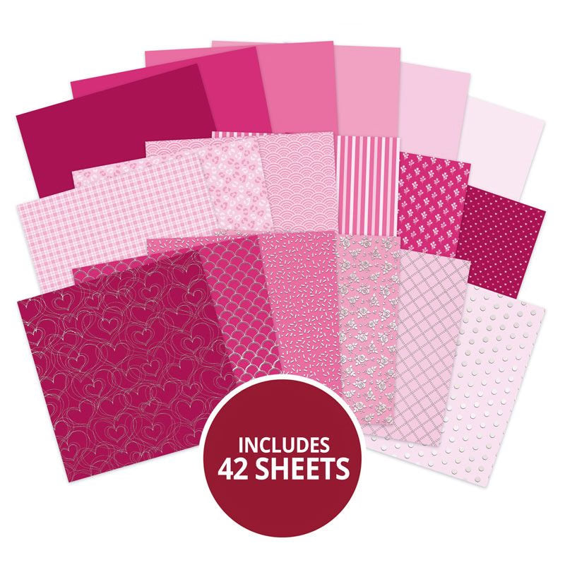Mat & Layer Paper Pads - Pink Tones - Stunning Silver