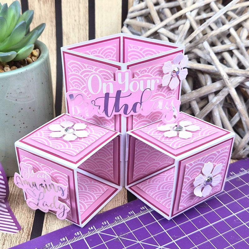 Mat & Layer Paper Pads - Pink Tones - Stunning Silver