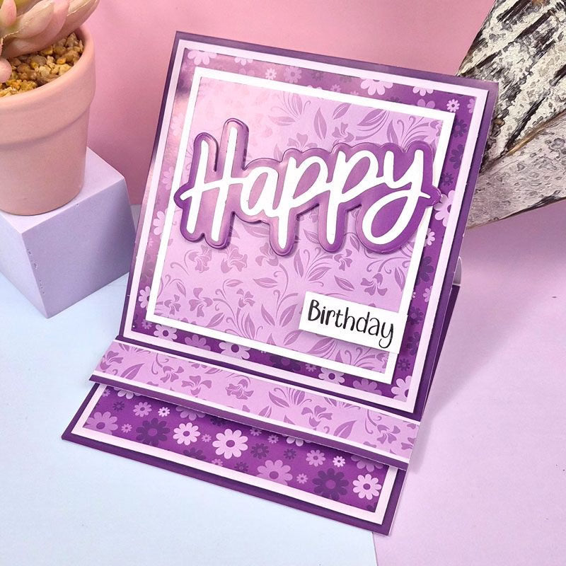 Mat & Layer Paper Pads - Purple Tones - Rich Gold