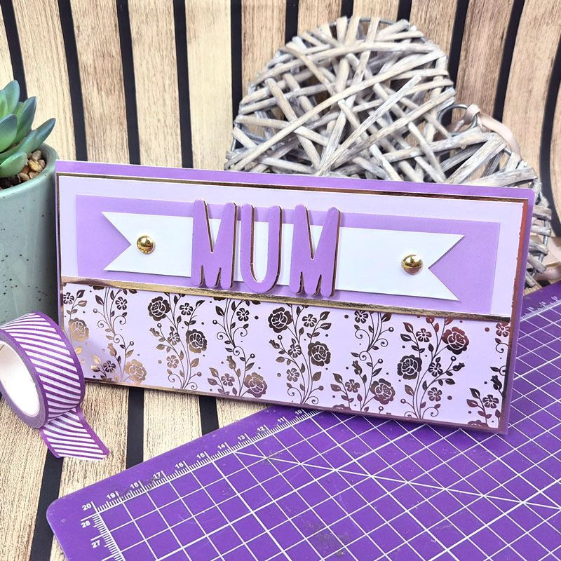 Mat & Layer Paper Pads - Purple Tones - Rich Gold