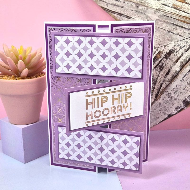 Mat & Layer Paper Pads - Purple Tones - Rich Gold