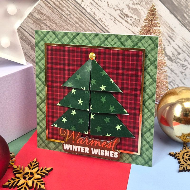 Festive Mat & Layer Pads - Christmas Green Tones - Rich Gold