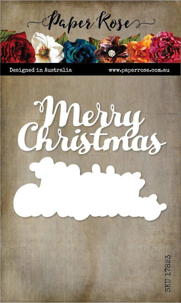 Merry Christmas Text Metal Cutting Die 17823