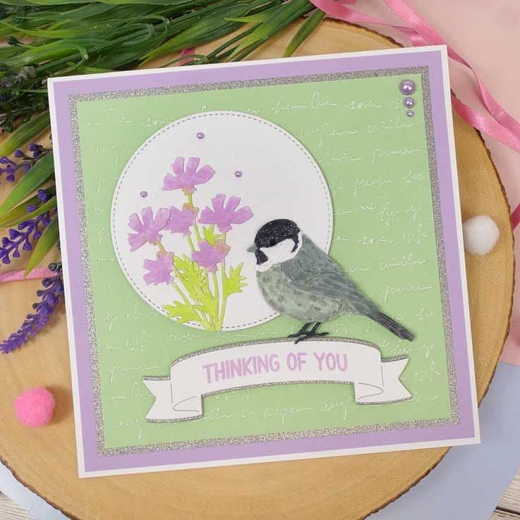 Moonstone Dies - Layering Blue Tit