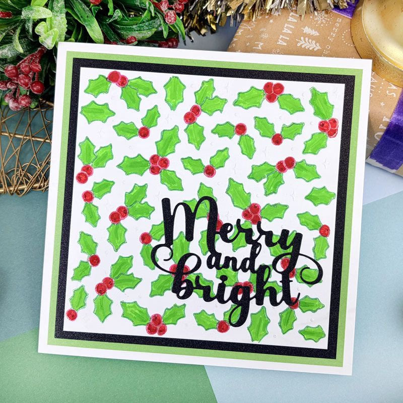 Moonstone Embossing Folders - Jolly Holly