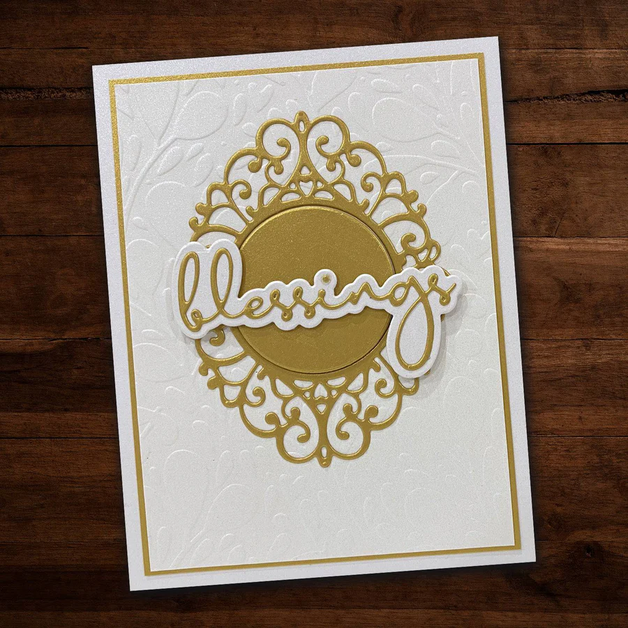 Oval Lace Frame Metal Cutting Die 19607