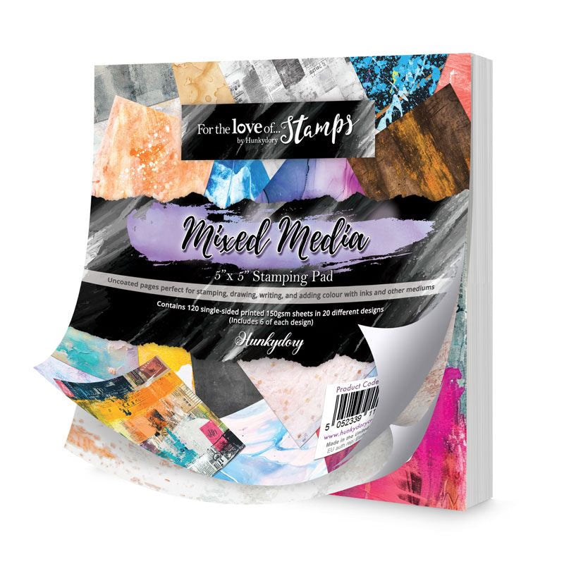 For the Love of Stamps - Mixed Media Stamping Paper Pad