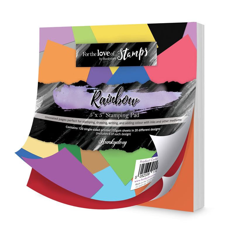 For the Love of Stamps - Rainbow Stamping Paper Pad
