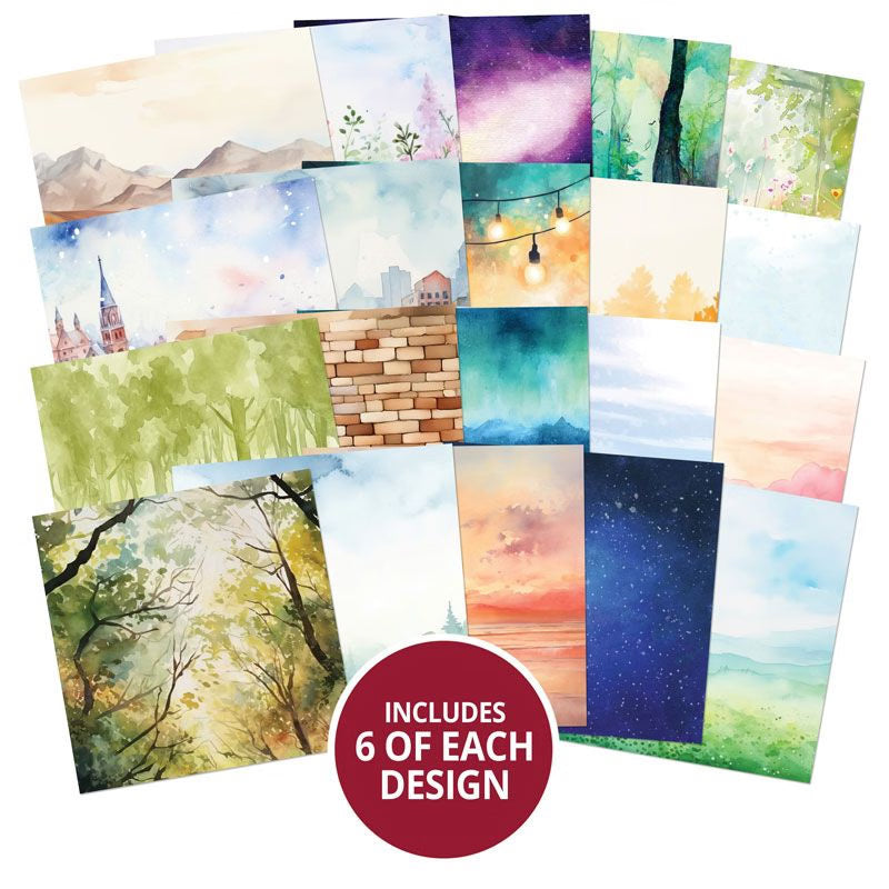 For the Love of Stamps - Scenes & Backgrounds Stamping Paper Pad