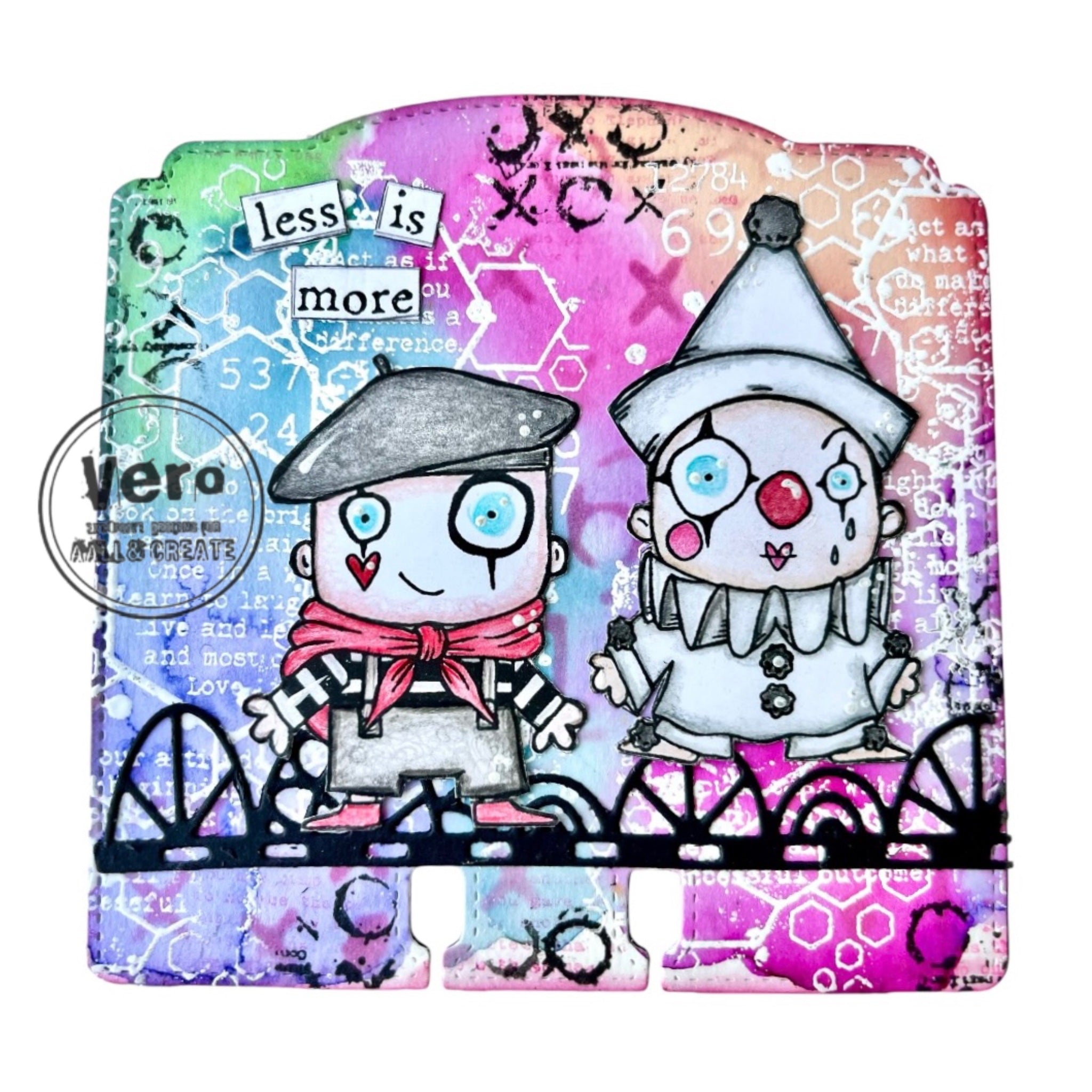 AALL and Create - A7 Stamp Set - Pierrot And Mime