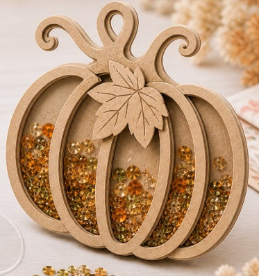 CrafTreat 3D Shaker Chipboards - Pumpkin