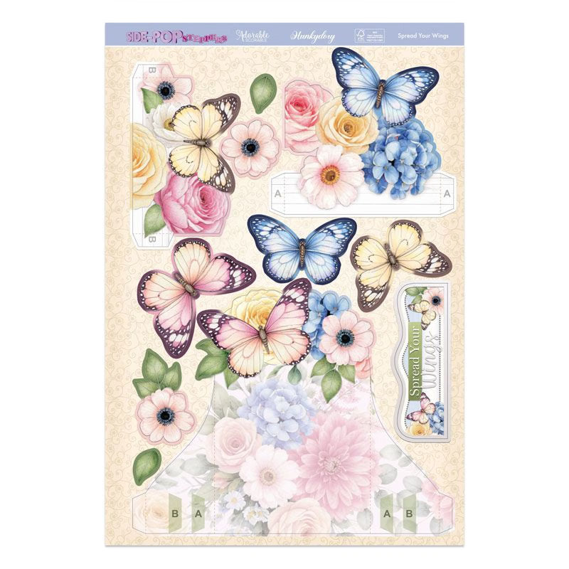 Side-Pop Stepper Card - Spread Your Wings
