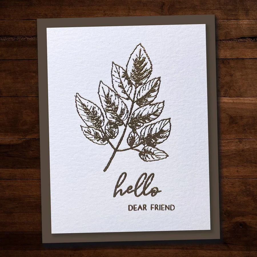 Sketchy Floral - Hello 4x6" Clear Stamp Set 19075