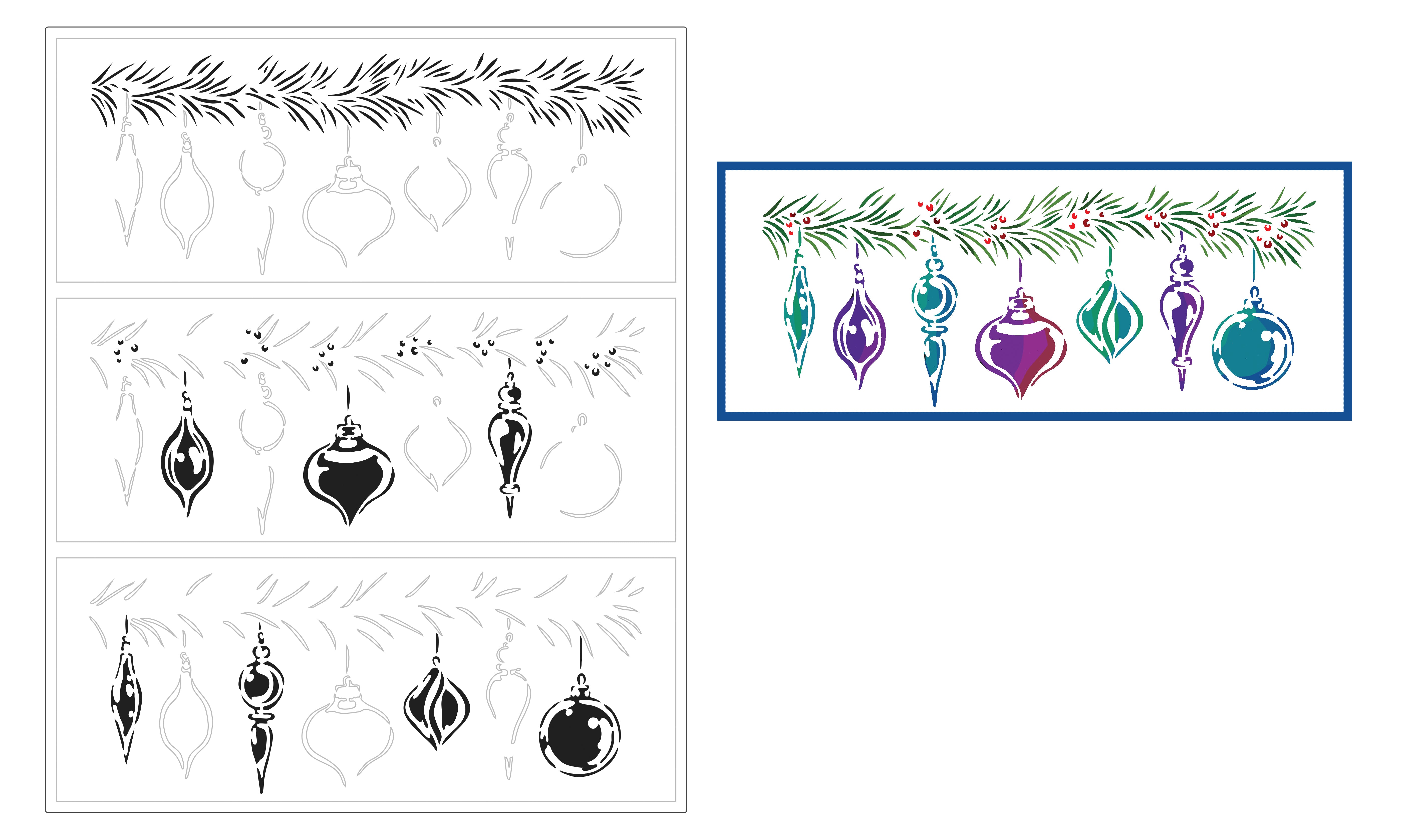 The Crafters Workshop Slimline Layered Ornaments