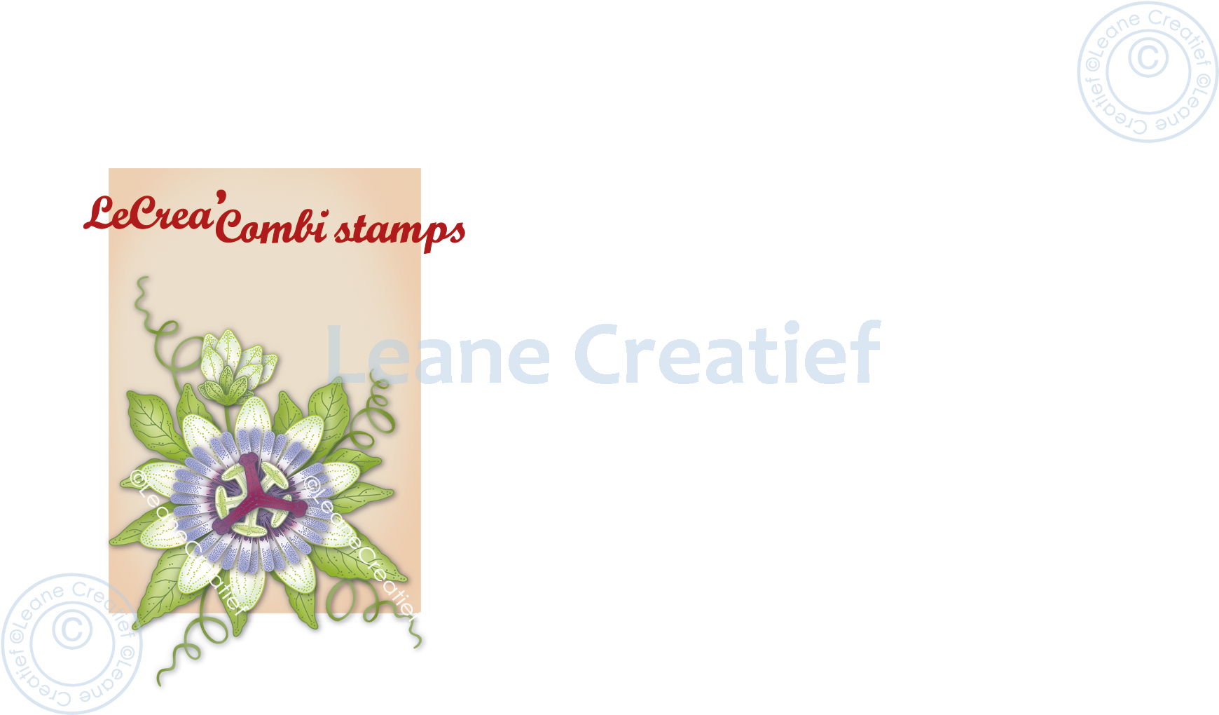 Lecreadesign Deco Clear Stamp Passion Flower 3D