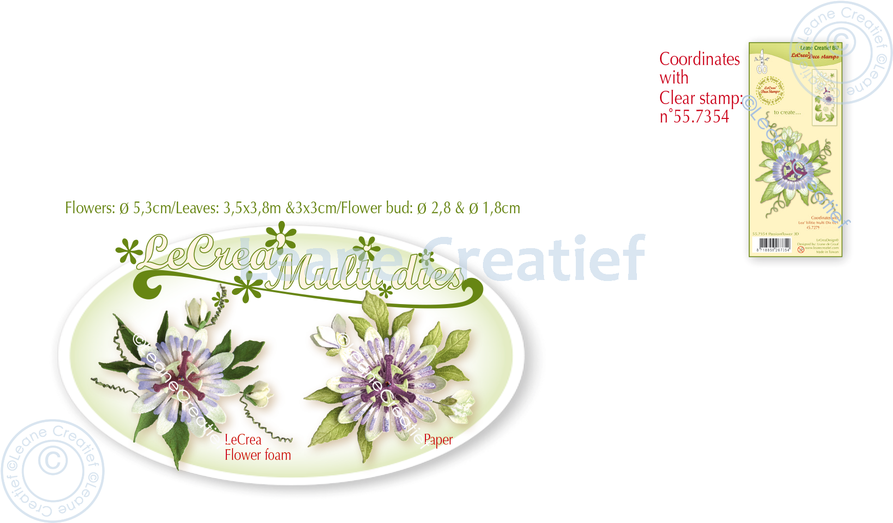 Lea’bilitie Multi Die 21 Passion Flower Cut and Embossing Die