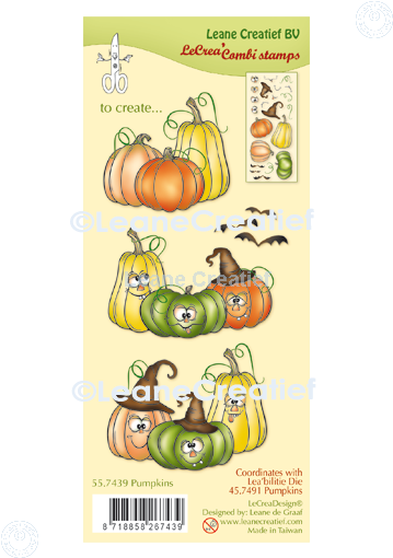 LeCreaDesign Combi Clear Stamp Pumpkins