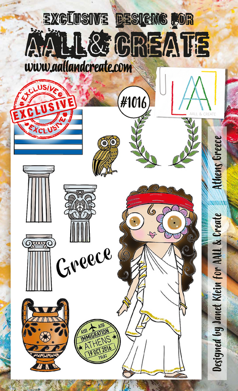 AALL and Create A6 Stamp Set - #1016 - Athens Greece