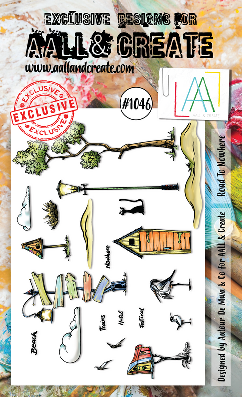AALL and Create A6 Stamp Set - #1046 - Road To Nowhere