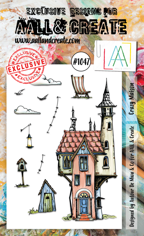 AALL and Create A6 Stamp Set - #1047 - Crazy Maison