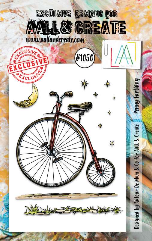 AALL and Create A7 Stamp Set - #1050 - Penny Farthing