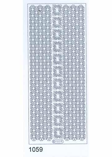 Deco Stickers - Herring Bone Border/Corner