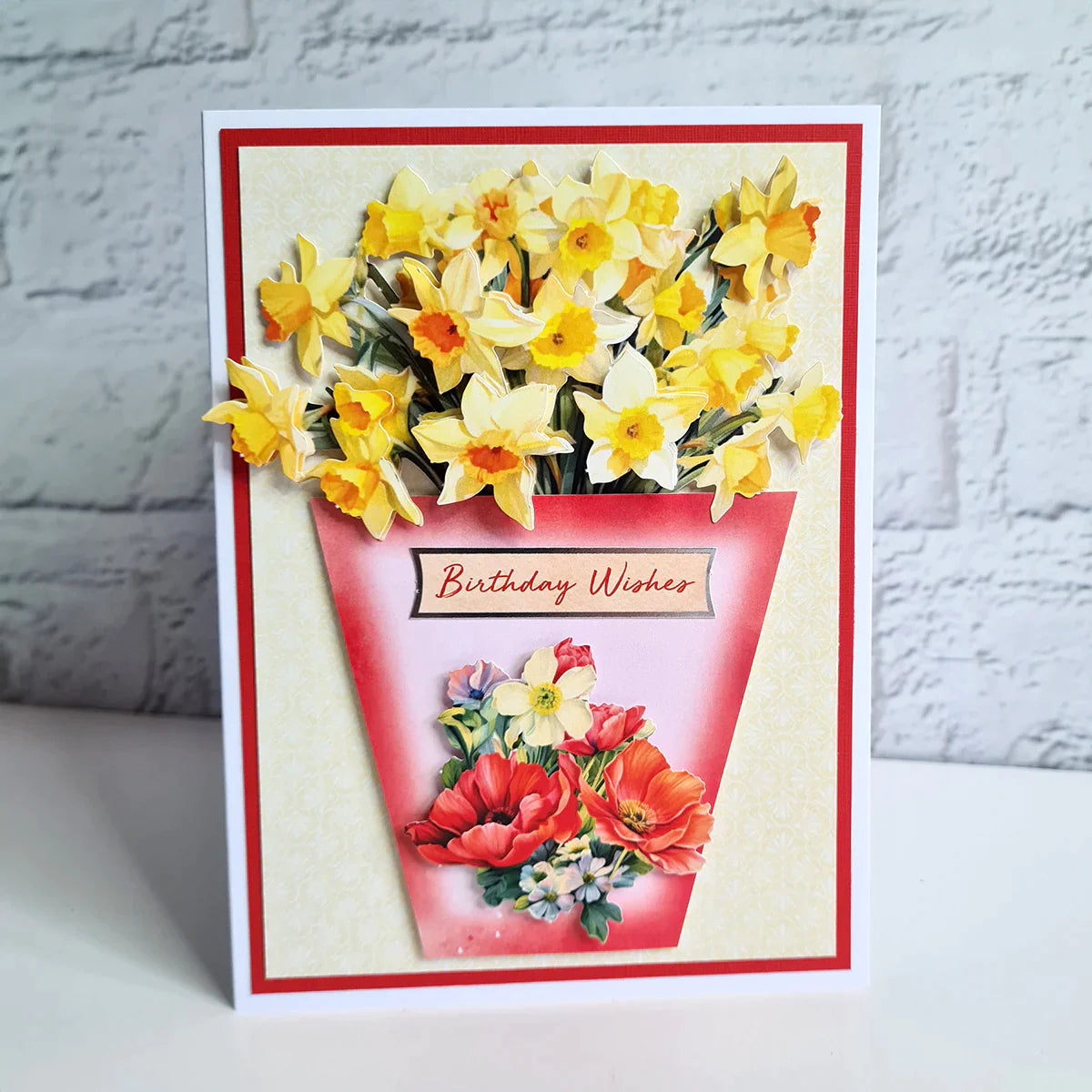 Die Cut Decoupage – Daffodil, Tulip & Poppy Bouquet (pack of 3)