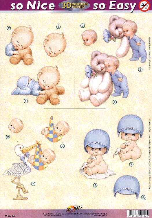 Morehead So Nice and Easy (4) -  Baby Boy, stork, cookies, teddies
