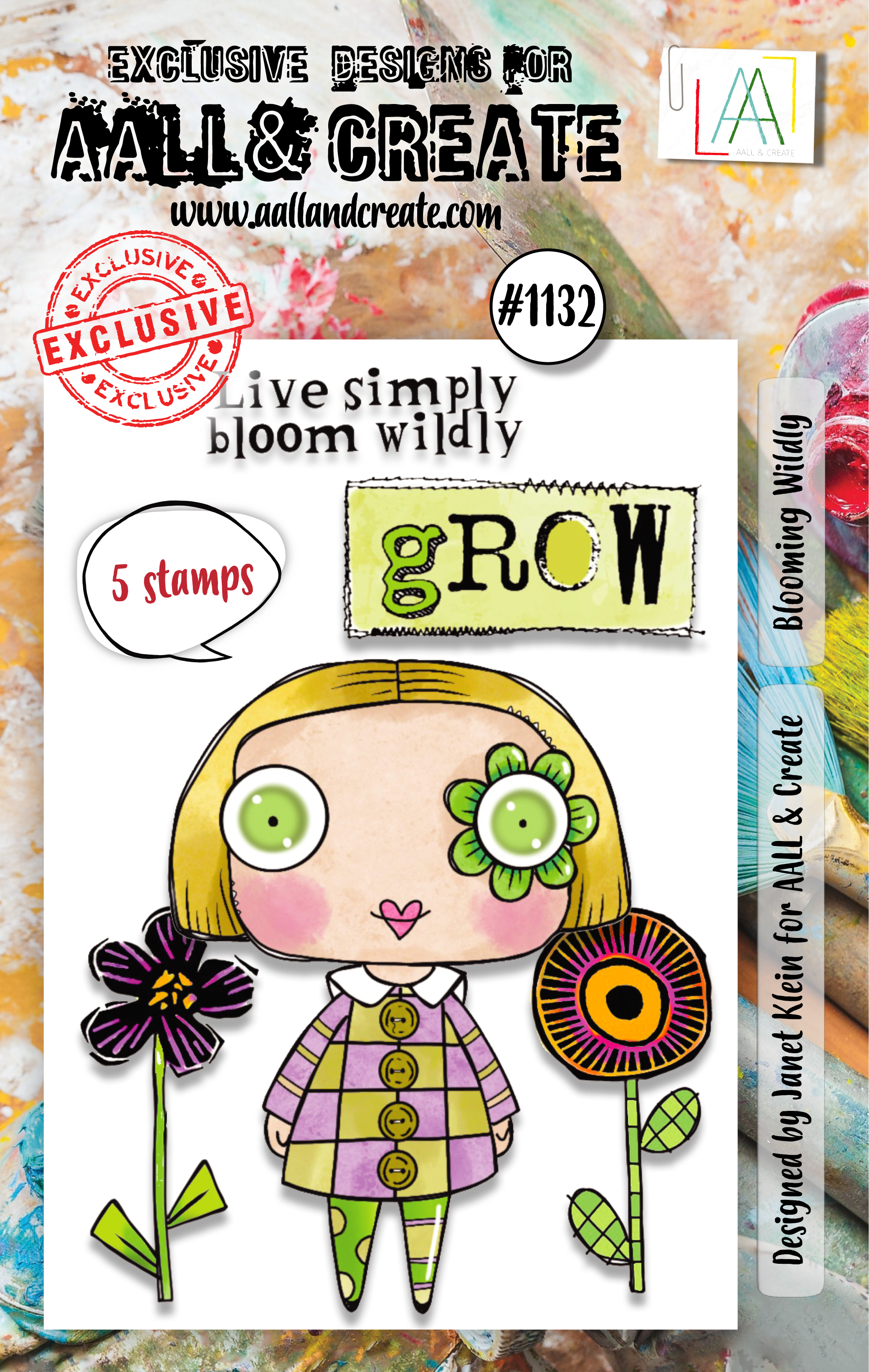 AALL and Create - A7 Stamp Set - Blooming Wildly